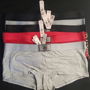 Victoria's Secret Men's Boxer Briefs - Black, Red, Gray